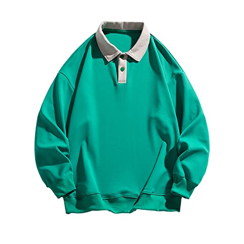 Amazon.com: ZAFUL Men's Color Spliced Polo Shirt Collar Pullover